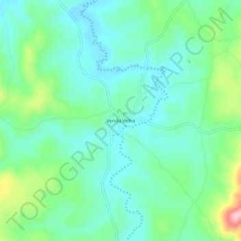 Mappa topografica Venda Velha, altitudine, rilievo