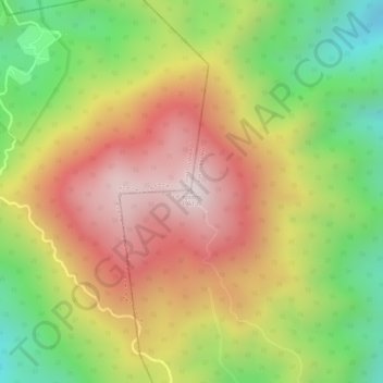 Mappa topografica Doi Chang, altitudine, rilievo
