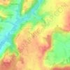 Mappa topografica La Poterie, altitudine, rilievo