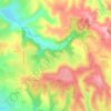 Mappa topografica Pénoutou, altitudine, rilievo