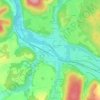 Mappa topografica Le Clos Diot, altitudine, rilievo