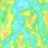 Mappa topografica La Petite Gravière, altitudine, rilievo