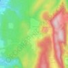 Mappa topografica Les Allymes, altitudine, rilievo