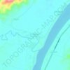 Mappa topografica Calapangan Sur, altitudine, rilievo