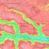 Mappa topografica Magny-les-Hameaux, altitudine, rilievo