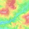 Mappa topografica Le Mas de l'Aurence, altitudine, rilievo