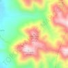 Mappa topografica Cerro Cruz de Caña, altitudine, rilievo
