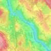 Mappa topografica Manville, altitudine, rilievo