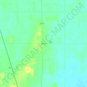 Mappa topografica Gutman, altitudine, rilievo
