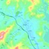 Mappa topografica 码头镇, altitudine, rilievo