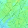 Mappa topografica Glynco, altitudine, rilievo