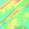 Mappa topografica Chestnut Ridge, altitudine, rilievo