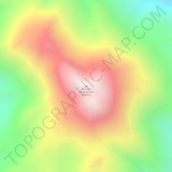 Mappa topografica Nevado de Quehuar, altitudine, rilievo