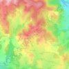 Mappa topografica Les Martys, altitudine, rilievo