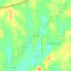 Mappa topografica Frogtown, altitudine, rilievo