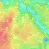 Mappa topografica La Huperie, altitudine, rilievo