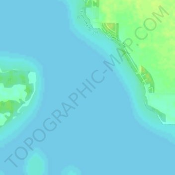 Mappa topografica Fishing Lake, altitudine, rilievo