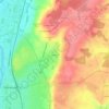Mappa topografica Antoigné, altitudine, rilievo