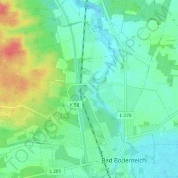 Mappa topografica Häcklingen, altitudine, rilievo