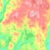 Mappa topografica Wolcott, altitudine, rilievo