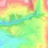 Mappa topografica Voreio, altitudine, rilievo