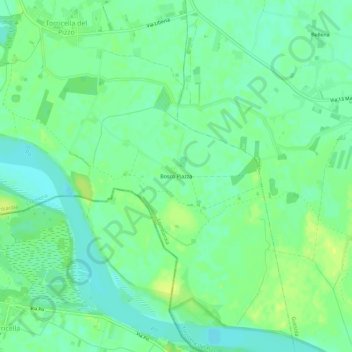 Mappa topografica Bosco Piazza, altitudine, rilievo
