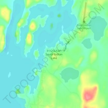Mappa topografica O-Pipon-Na-Piwin Cree Nation, altitudine, rilievo