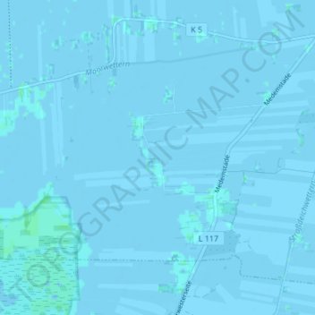 Mappa topografica Medemstade, altitudine, rilievo