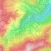 Mappa topografica Fellicarolo, altitudine, rilievo