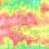 Mappa topografica Pine Valley, altitudine, rilievo
