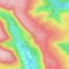 Mappa topografica Alport Castles, altitudine, rilievo