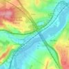 Mappa topografica Cuxton Brickfield, altitudine, rilievo