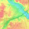 Mappa topografica Gravel Hill, altitudine, rilievo