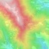 Mappa topografica Monte Cavalluccio, altitudine, rilievo