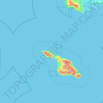 Mappa topografica Indian Rock, altitudine, rilievo