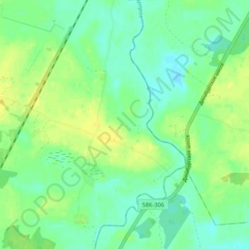Mappa topografica Gubari, altitudine, rilievo