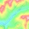 Mappa topografica Denning, altitudine, rilievo