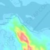 Mappa topografica Aguadahan, altitudine, rilievo