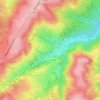 Mappa topografica Mariagne, altitudine, rilievo