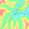 Mappa topografica 亚尔堂乡, altitudine, rilievo