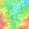Mappa topografica Folli, altitudine, rilievo