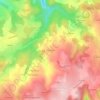 Mappa topografica Antouilleux, altitudine, rilievo