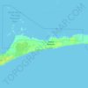 Mappa topografica Grand Bahama, altitudine, rilievo