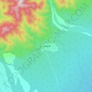 Mappa topografica Dambuk, altitudine, rilievo