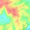 Mappa topografica Saint-Ellier, altitudine, rilievo