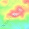 Mappa topografica Blue Ridge Mountain, altitudine, rilievo