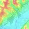 Mappa topografica Maleterre, altitudine, rilievo