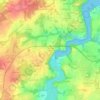 Mappa topografica La Hisse, altitudine, rilievo