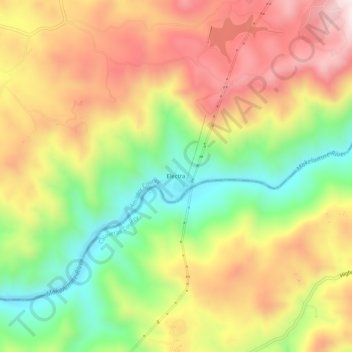 Mappa topografica Electra, altitudine, rilievo