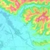 Mappa topografica Baccanella, altitudine, rilievo